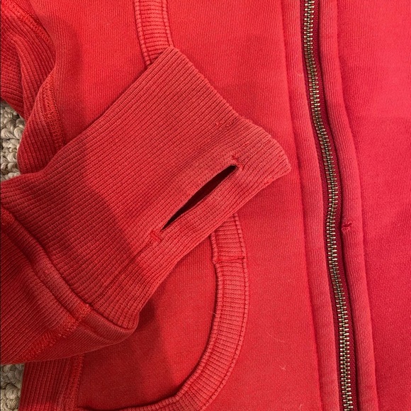 red scuba lululemon hoodie - Picture 3 of 5